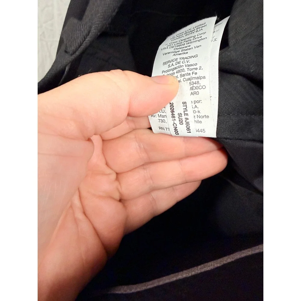 J.Crew NEW $250 Men's Ludlow Slim Stretch Black Italian Wool Trousers 28x32